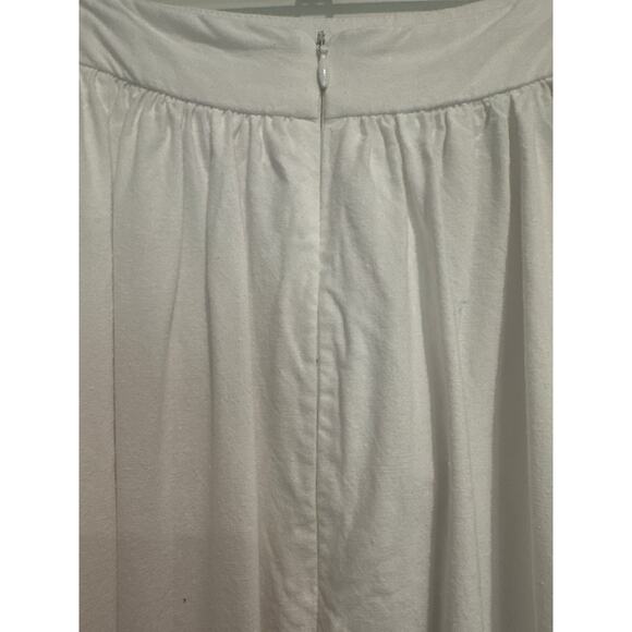 MSRP $79 NWT Commense Semi-Sheer Elegant A-Line Midi Pleated Skirt Size L - Picture 8 of 10